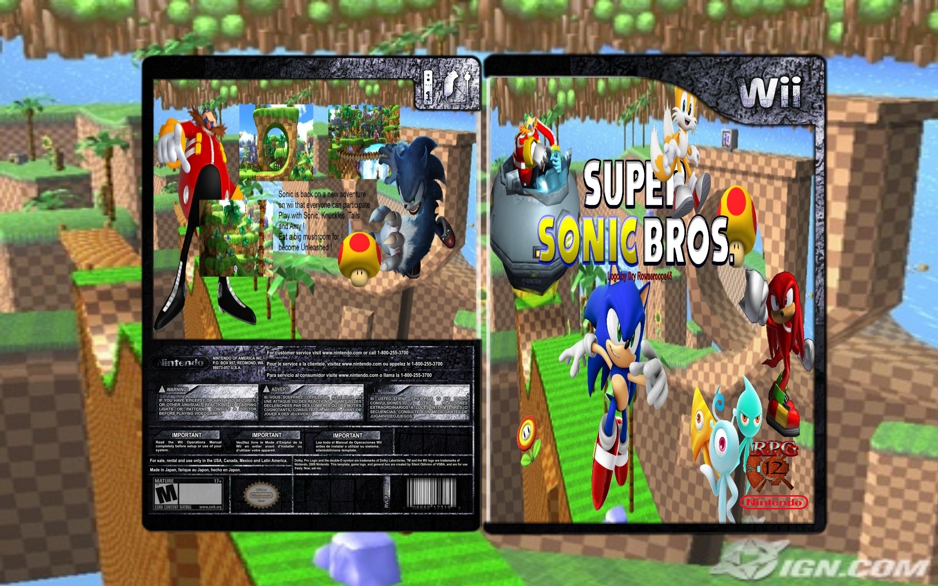 Super Sonic Bros. box cover