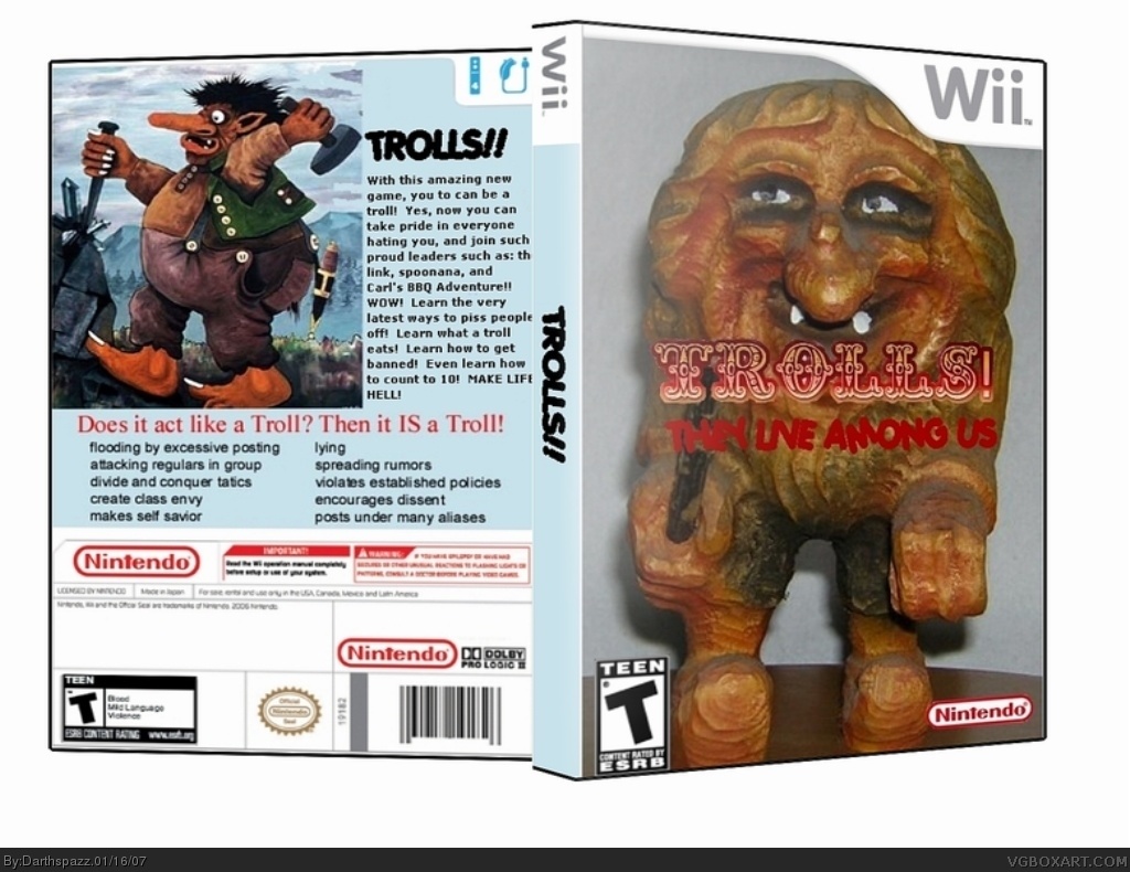Trolls! They live among us! box cover