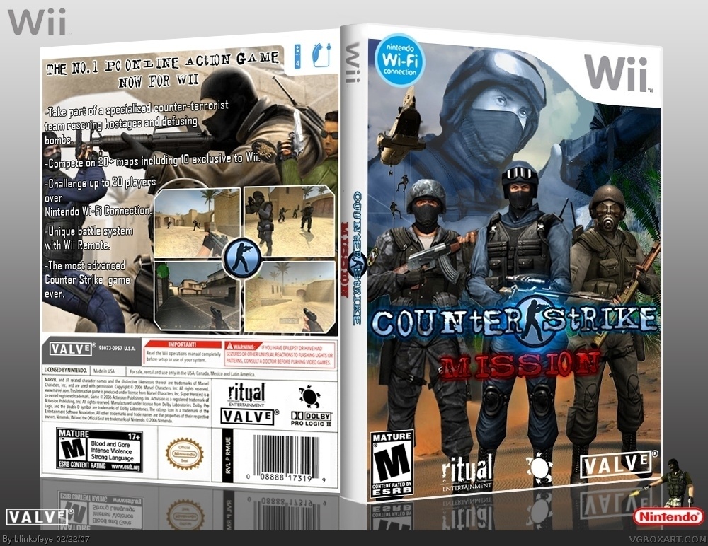 Counter Strike Mission box cover