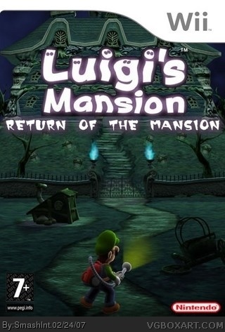 Luigi's Mansion box cover