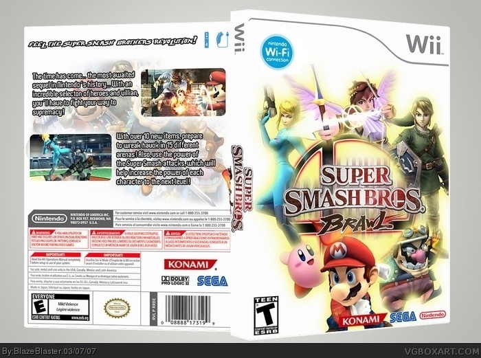 Super Smash Bros. Brawl box art cover