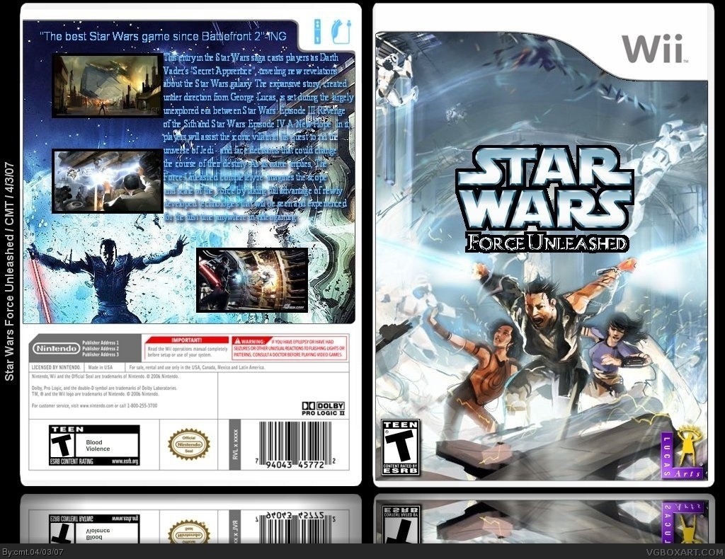 Star Wars Force Unleashed box cover