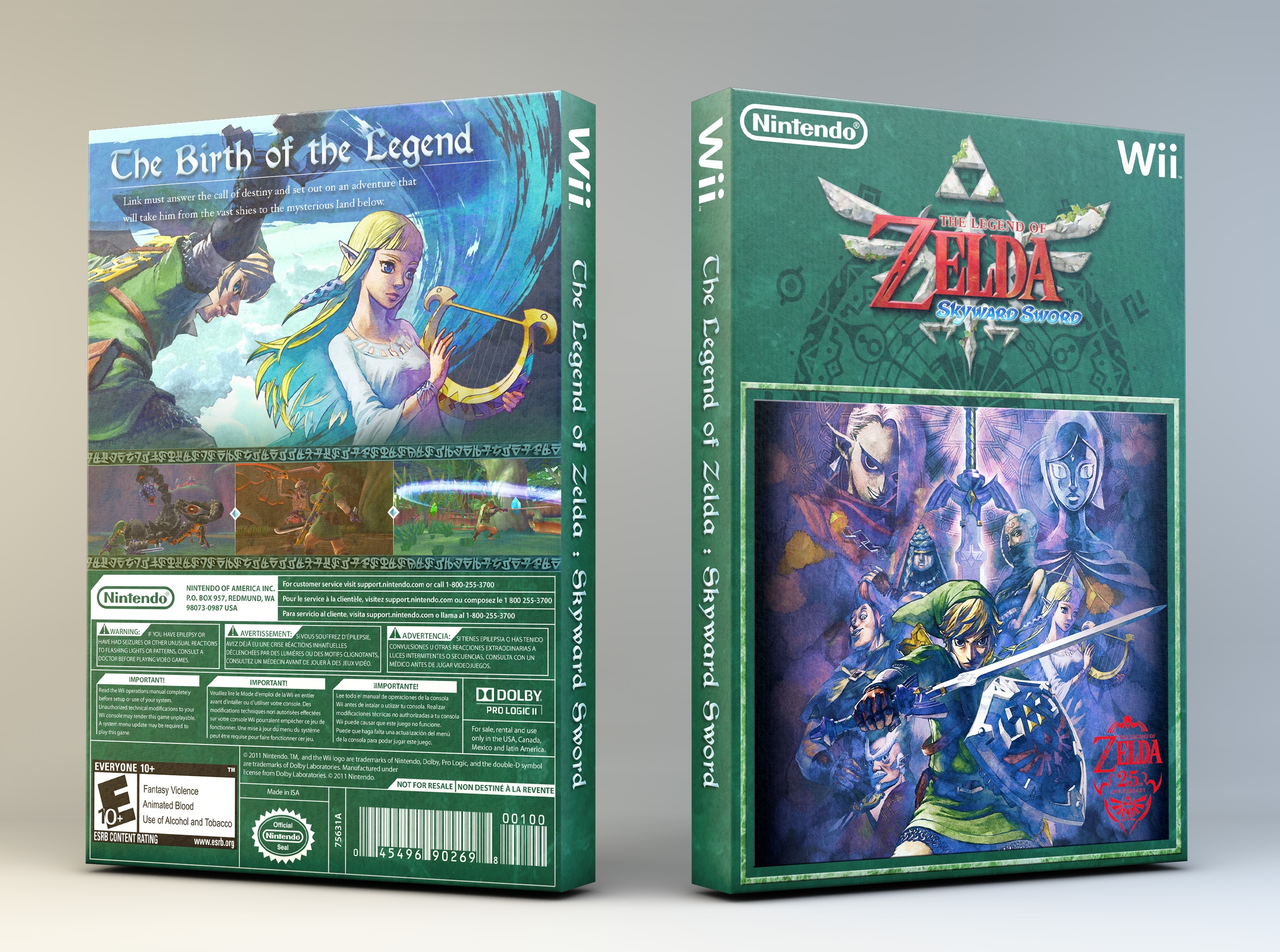 The Legend of Zelda : Skyward Sword box cover