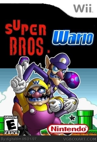 Super Wario Bros. box cover