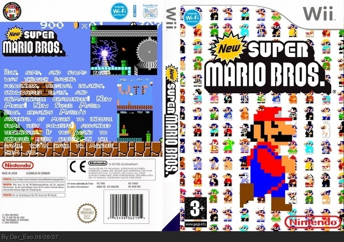New Super Mario Bros. box art cover