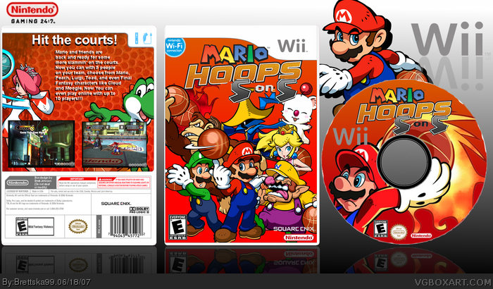 Mario Hoops 5 on 5 box art cover