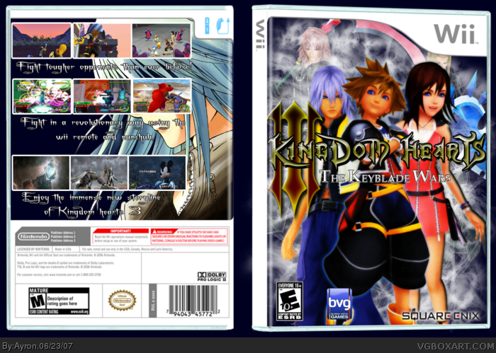 Kingdom Hearts III box art cover