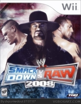 WWE SmackDown! vs RAW 2008 box cover