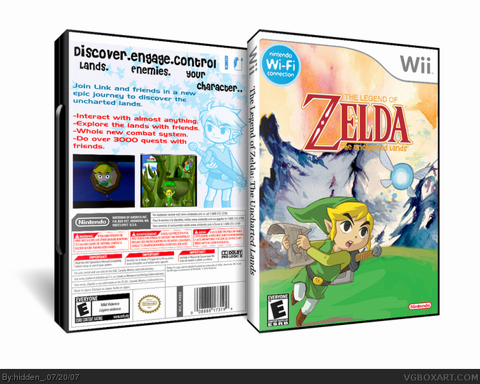The Legend of Zelda: Uncharted Lands box art cover