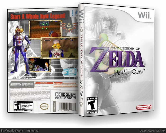 The Legend of Zelda: Sheik's Quest box cover