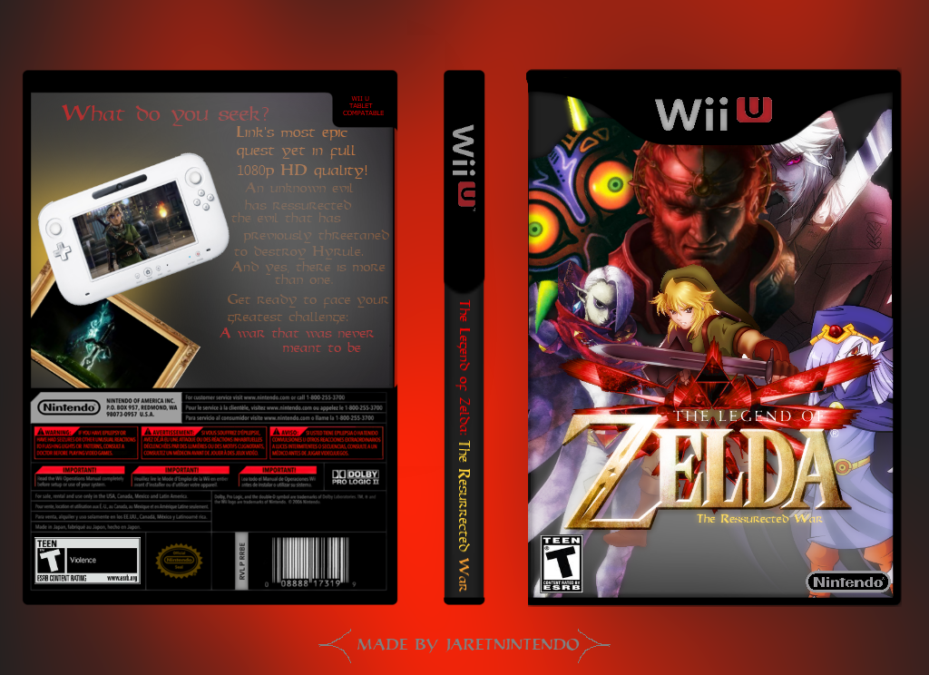 Legend of Zelda: The Resurrected War box cover