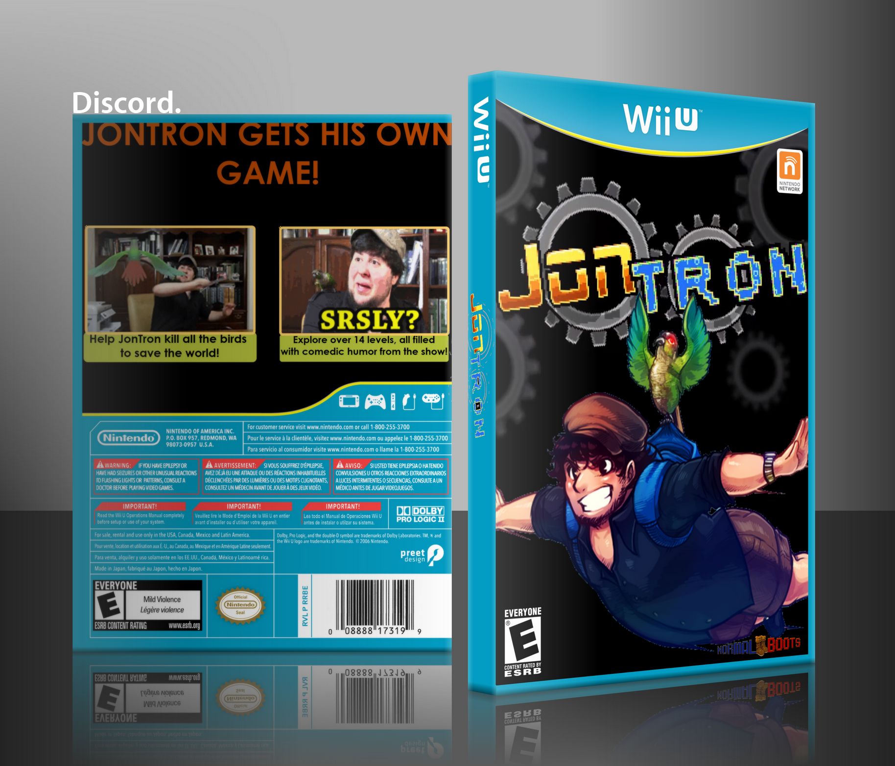 JonTron - The Video Game box cover