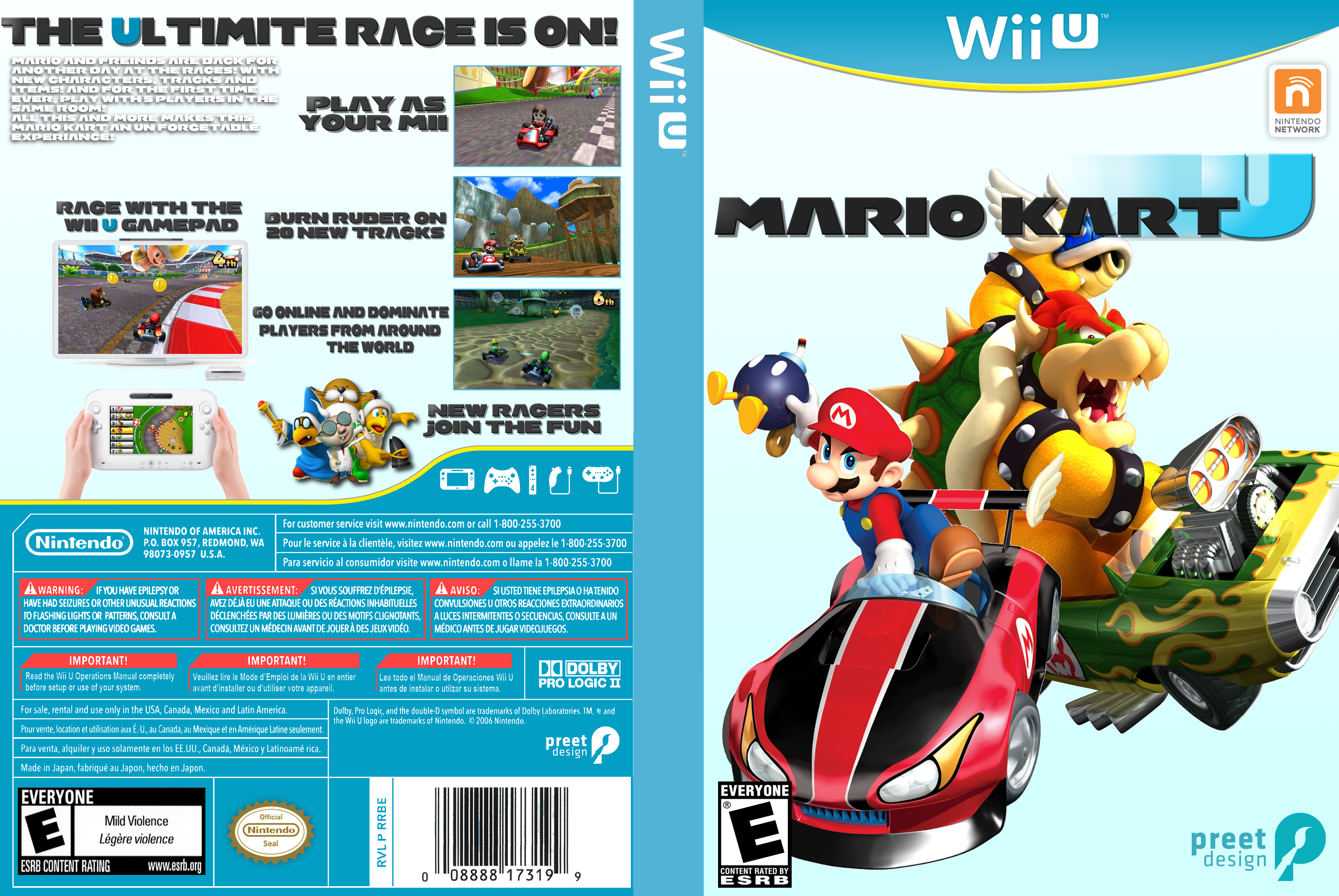 Mario Kart U box cover