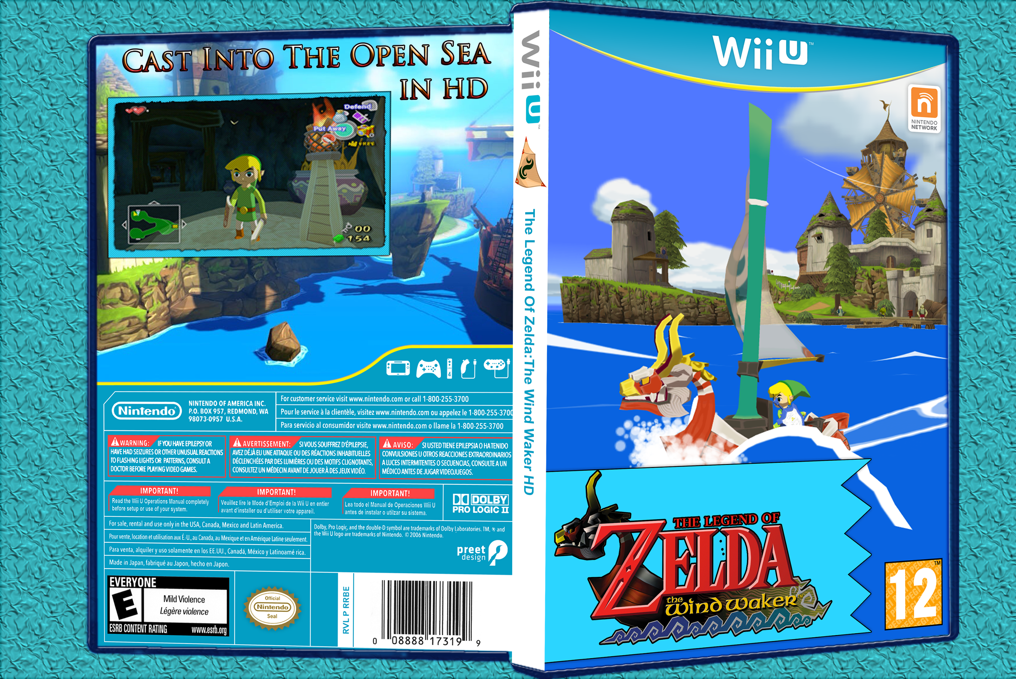 The Legend Of Zelda Wind Waker HD box cover