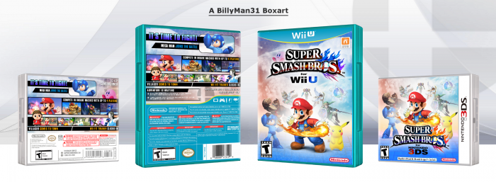 Super Smash Bros for Wii U and 3DS box art cover