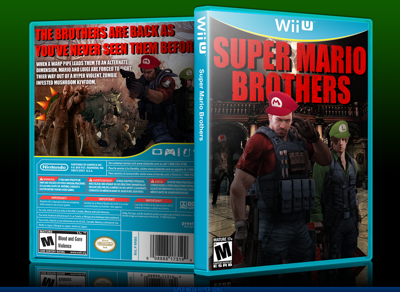 Super Mario Brothers box cover