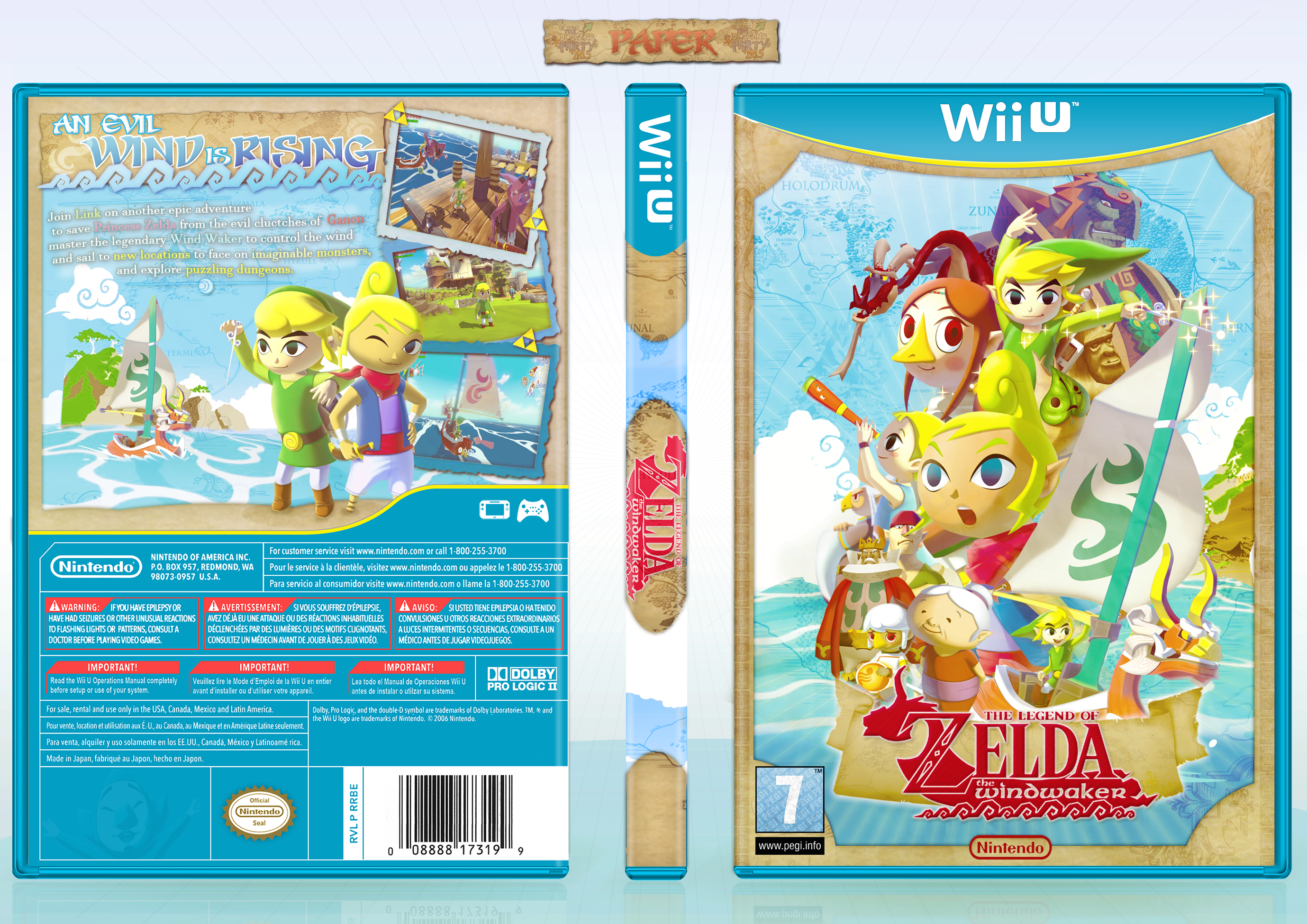 Legend of Zelda : The Wind Waker box cover