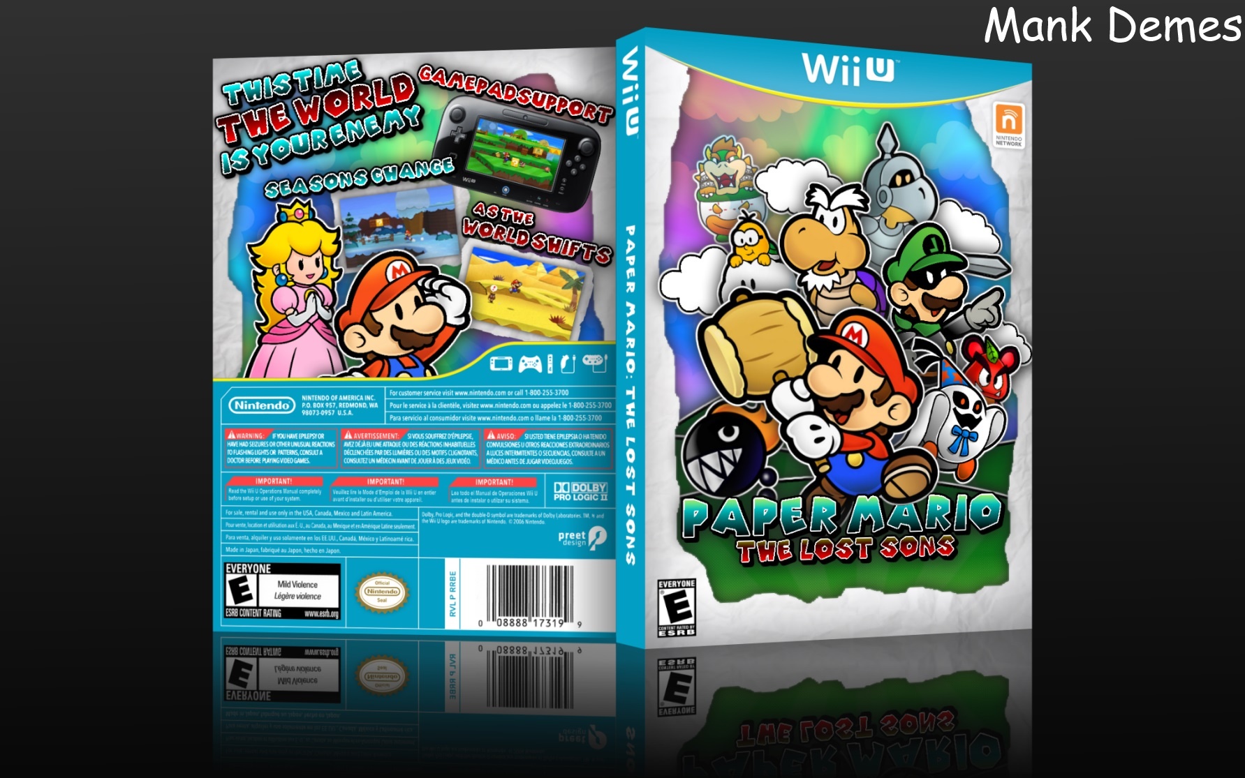 Paper Mario The Lost Sons box cover