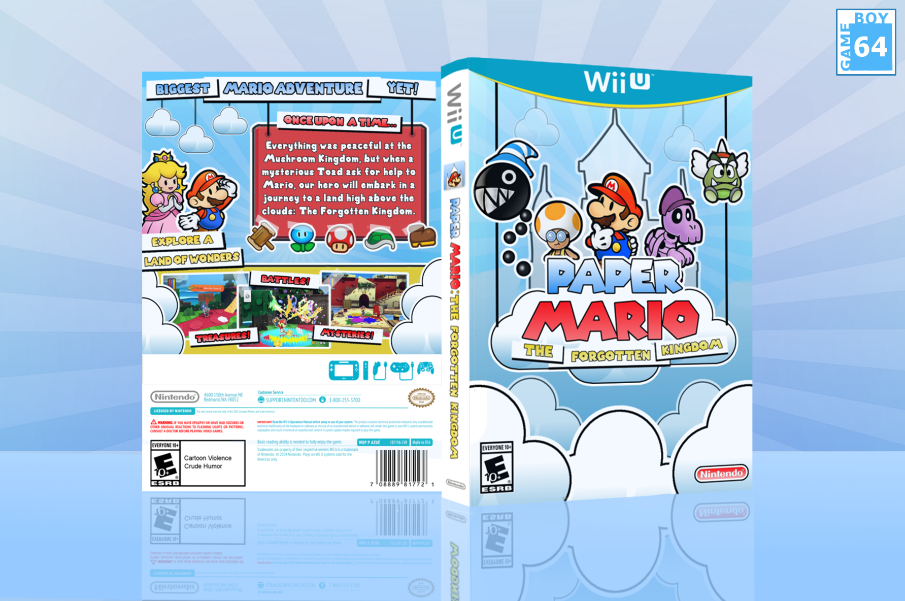Paper Mario: The Forgotten Kingdom box cover