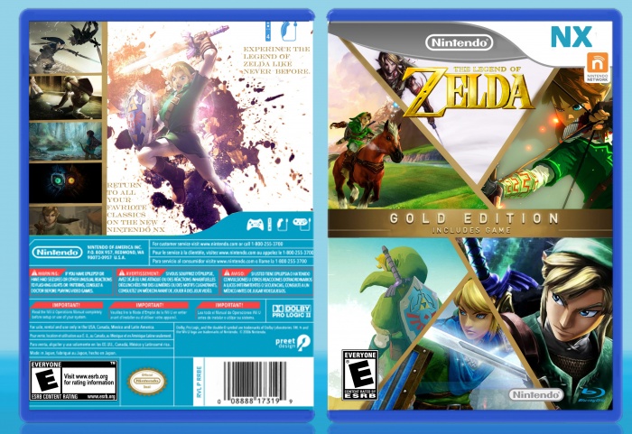 The legend of zelda NX collection box art cover