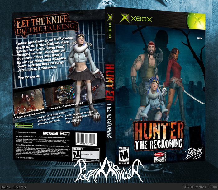 Hunter: The Reckoning box art cover