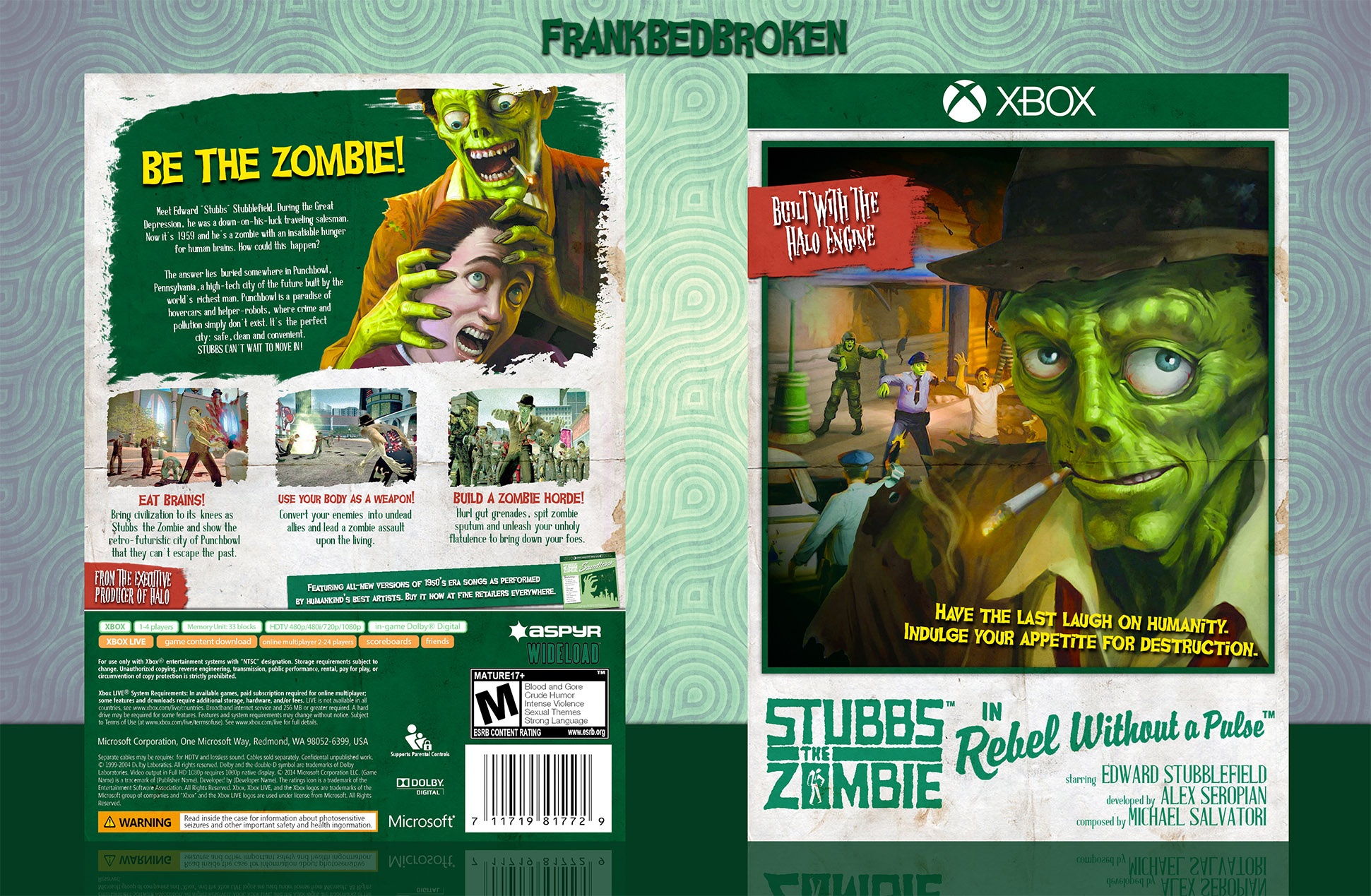 Stubbs The Zombie In Rebel Without A Pulse box cover