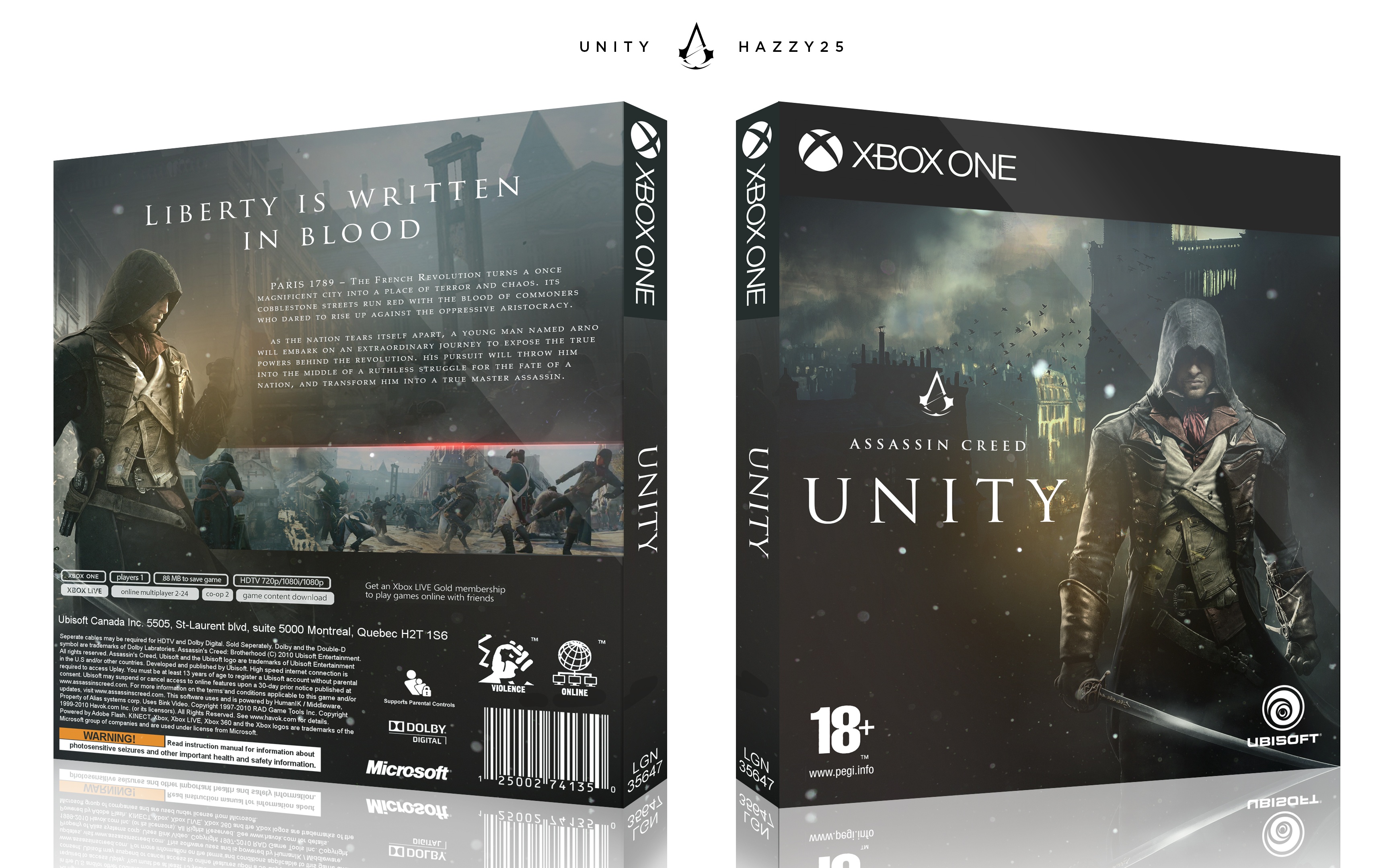 Assassin's Creed Unity box cover