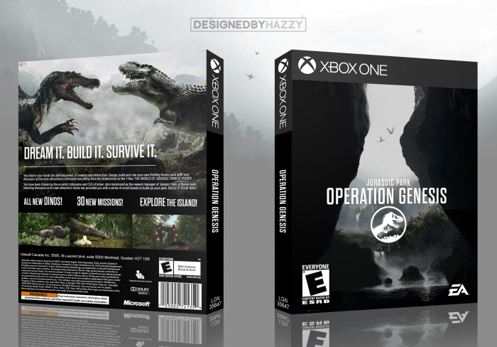 Jurassic Park Operation Genesis box art cover