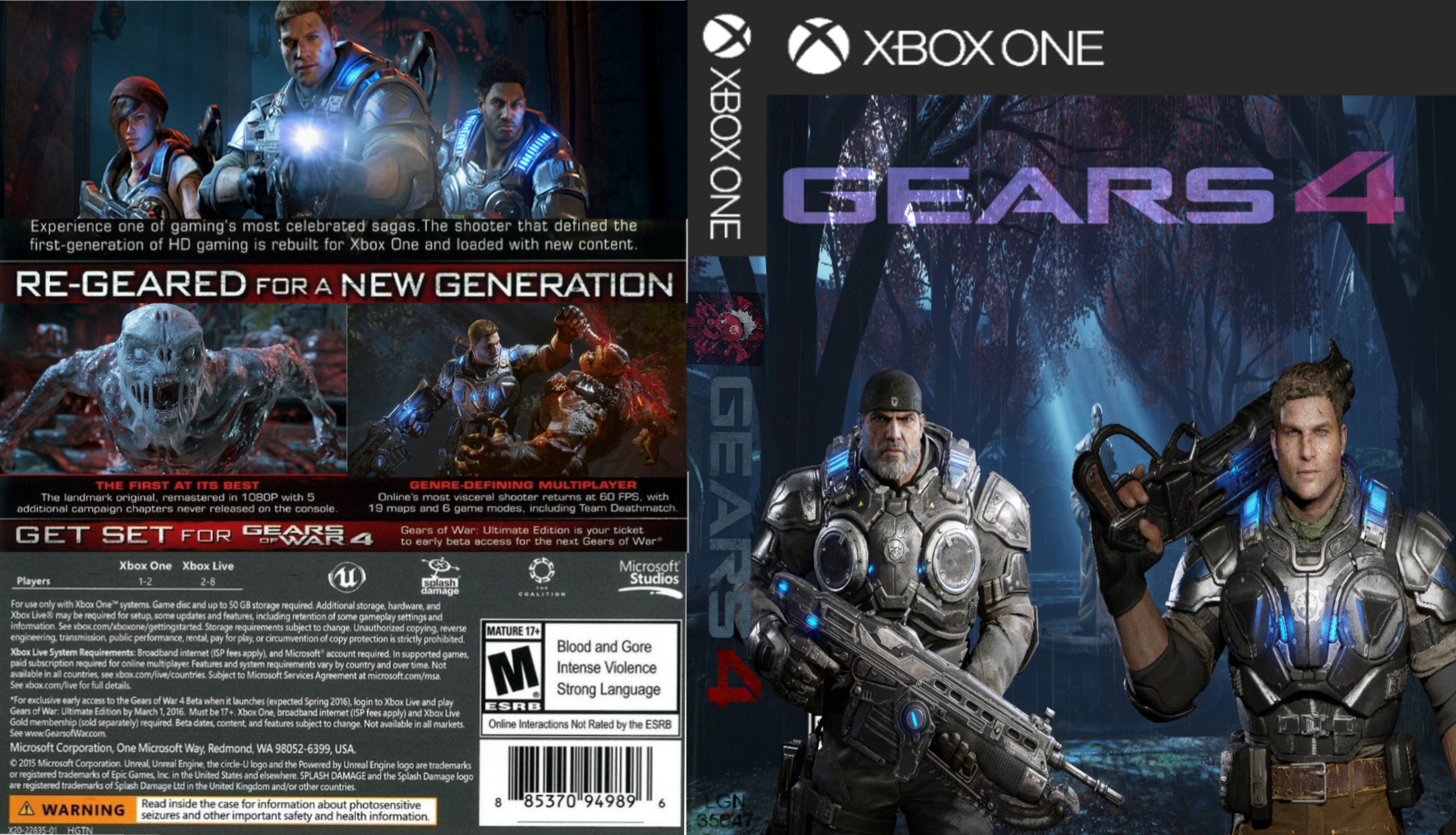 Gears of war 4 box cover