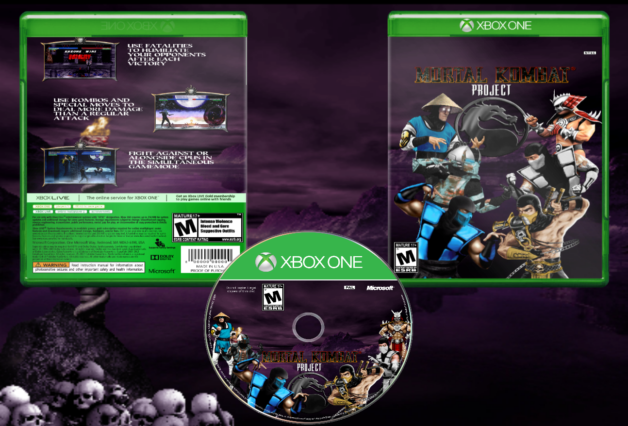 Mortal Kombat Project: XBox One Edition box cover
