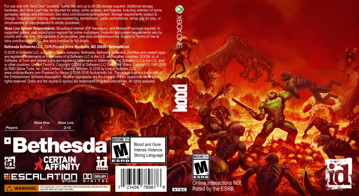 doom 2016 xbox one