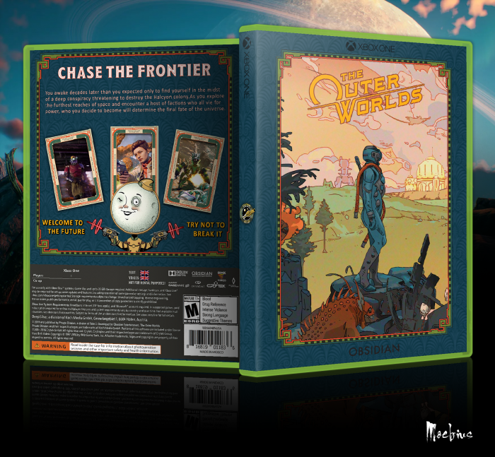 The Outer Worlds box art cover