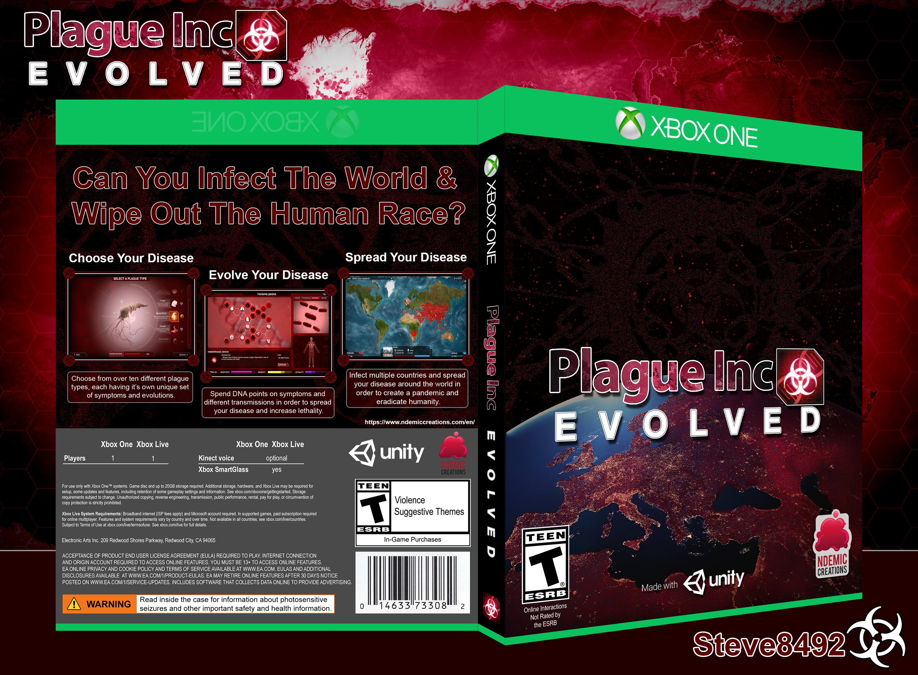 Plague Inc. Evolved box cover
