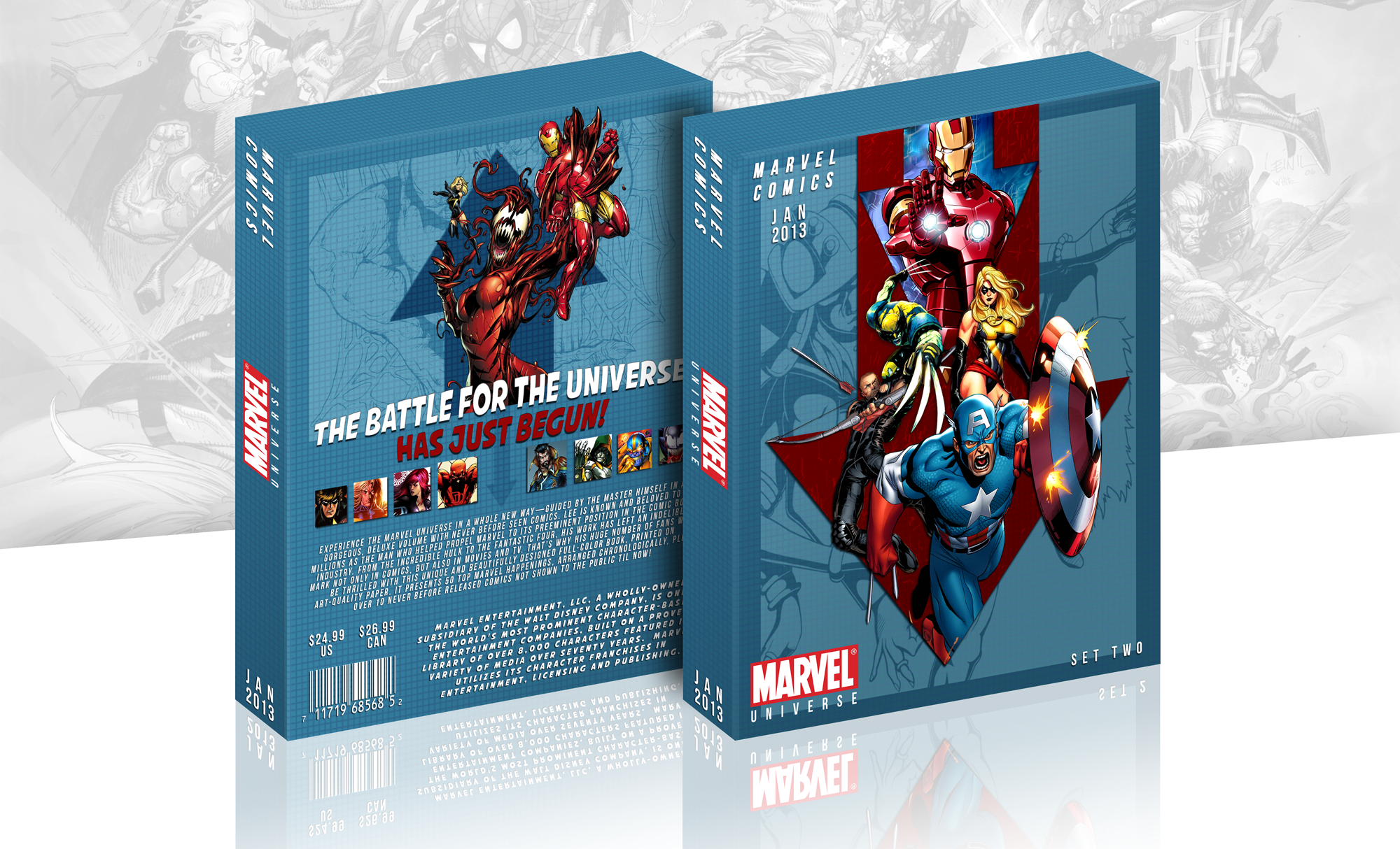 Marvel Universe Comic: Set Two box cover